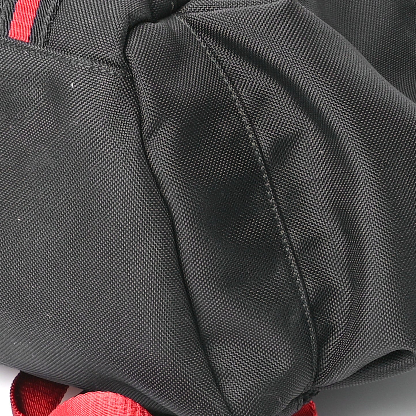 Techno Canvas Web Double Buckle Backpack Black