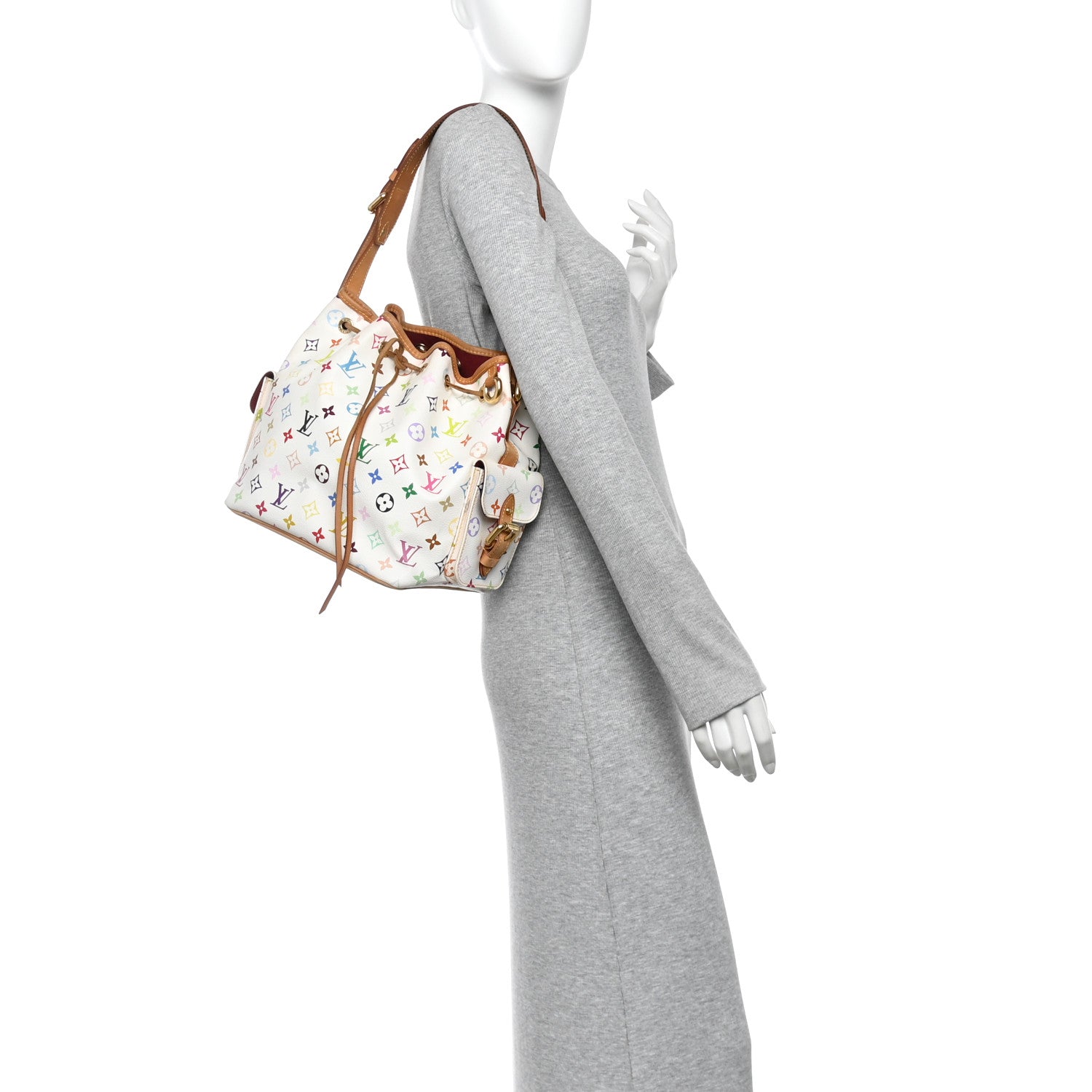 Louis Vuitton Monogram Multicolor Petit Noe White 2 of 12