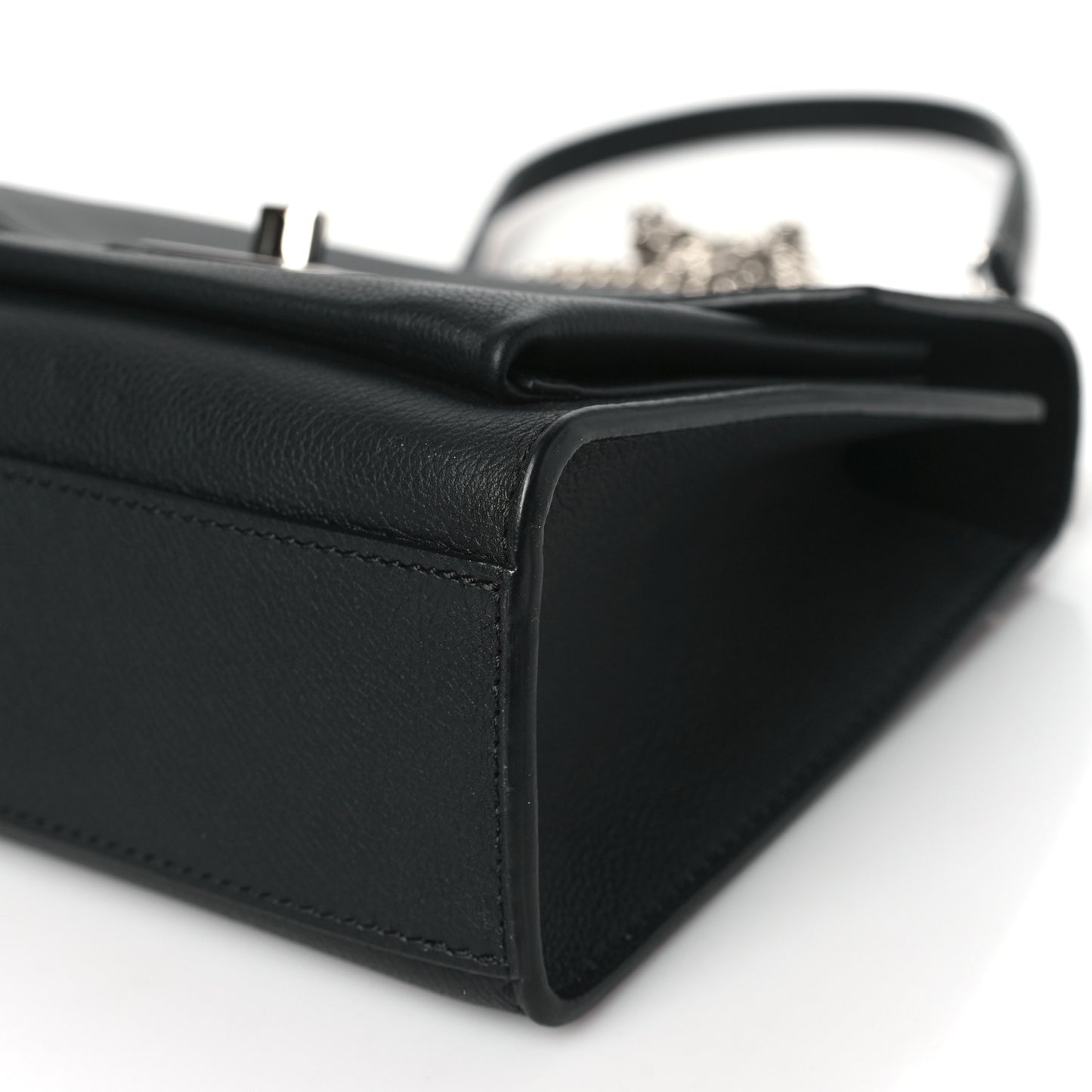Soft Calfskin My Lockme Chain Bag BB Black
