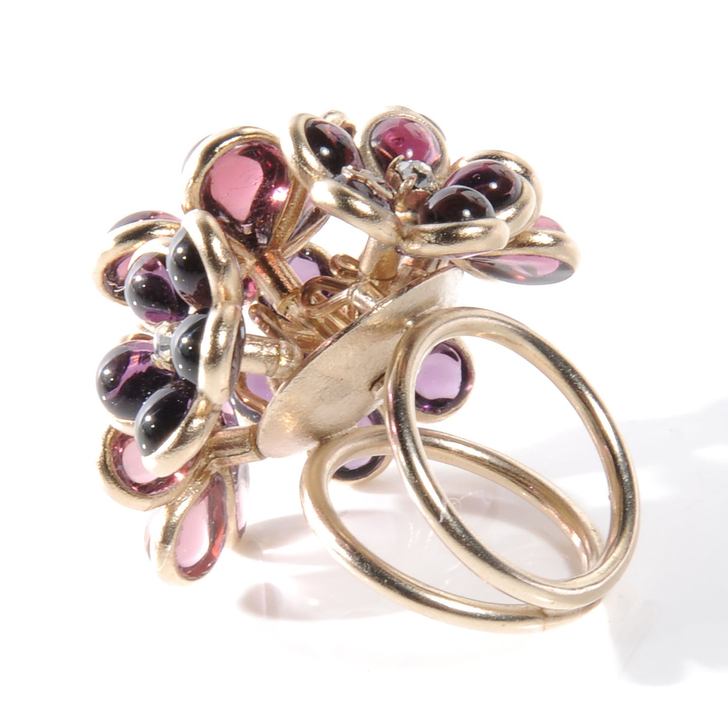 Crystal CC Flower Cluster Ring 6