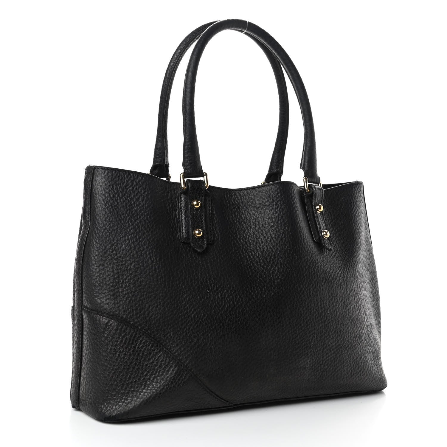 Gucci Calfskin Medium Hasler Tote Black 2 of 7
