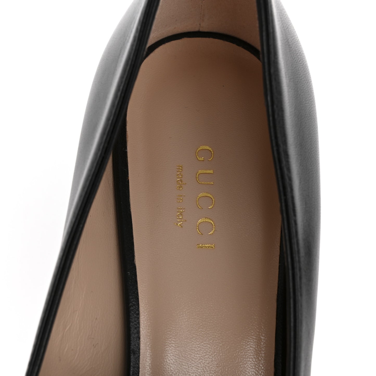 Malaga Kid GG Marmont Fringe Platform Loafer Pumps 37 Black