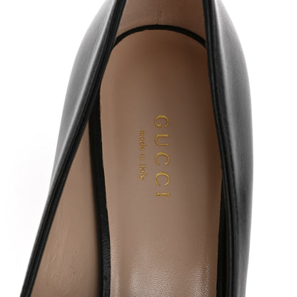 Gucci Malaga Kid GG Marmont Fringe Platform Loafer Pumps 37 Black 7 of 10