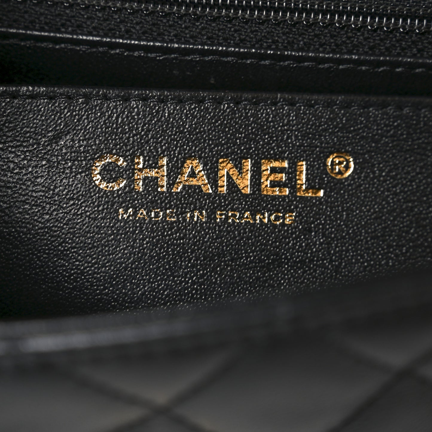 Lambskin Quilted Mini Coco Charms Rectangular Flap Black