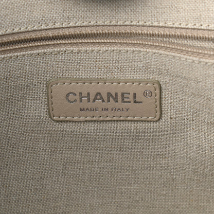 Chanel Mixed Fibers Small Deauville Tote Light Blue 12 of 19