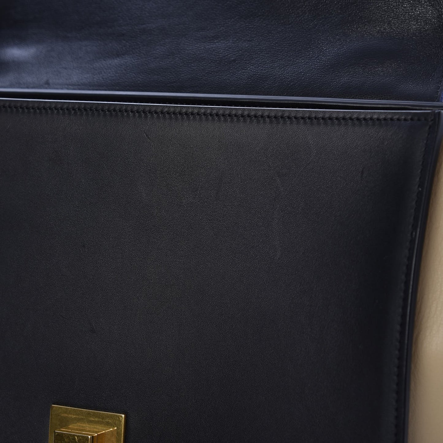Elephant Calfskin Small Tri-color Trapeze