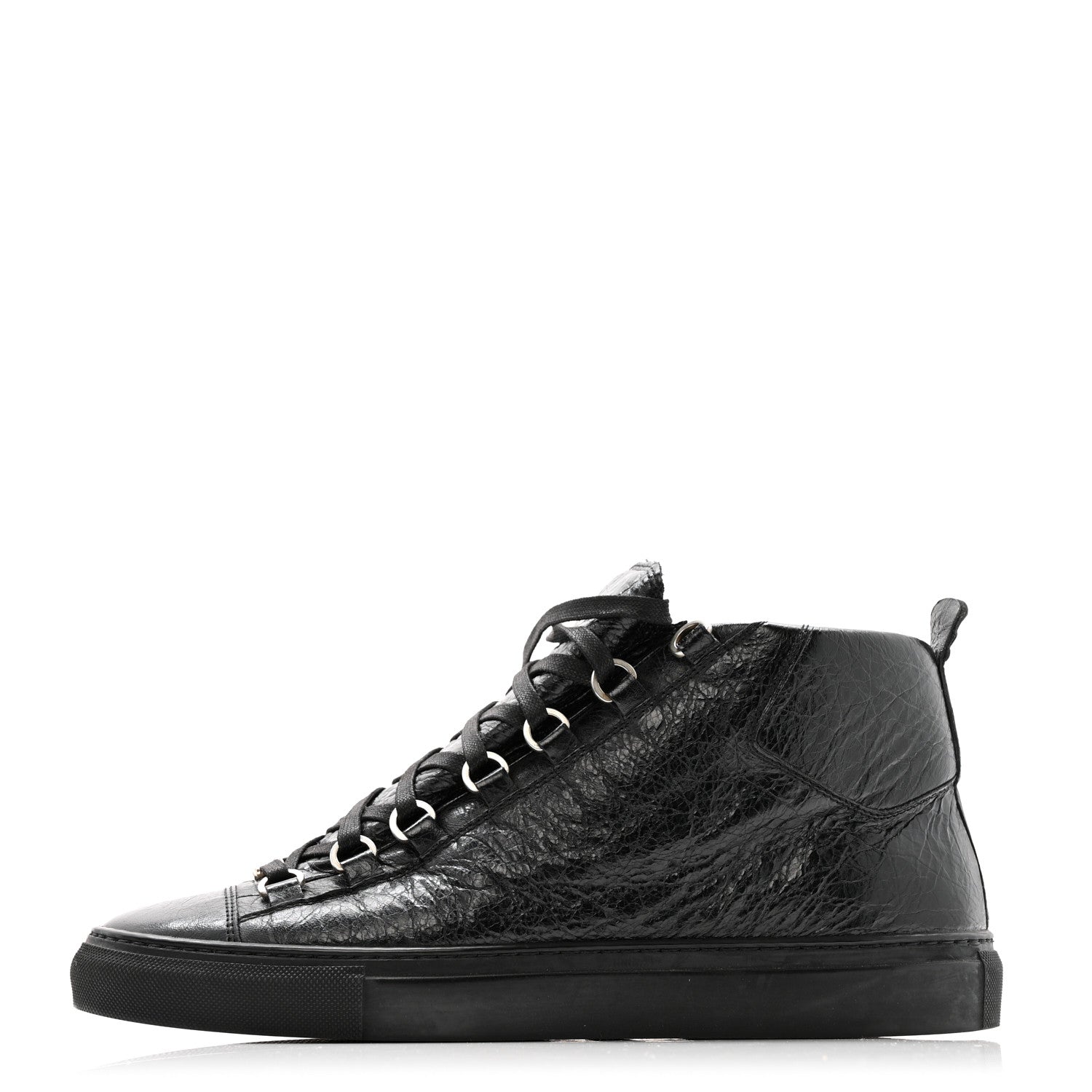 Balenciaga Agneau Arena Opaque Womens High Top Sneakers 41 Black 1 of 12