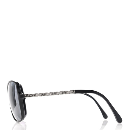 Chanel Lambskin Square Chain Sunglasses 5210-Q Black 3 of 8
