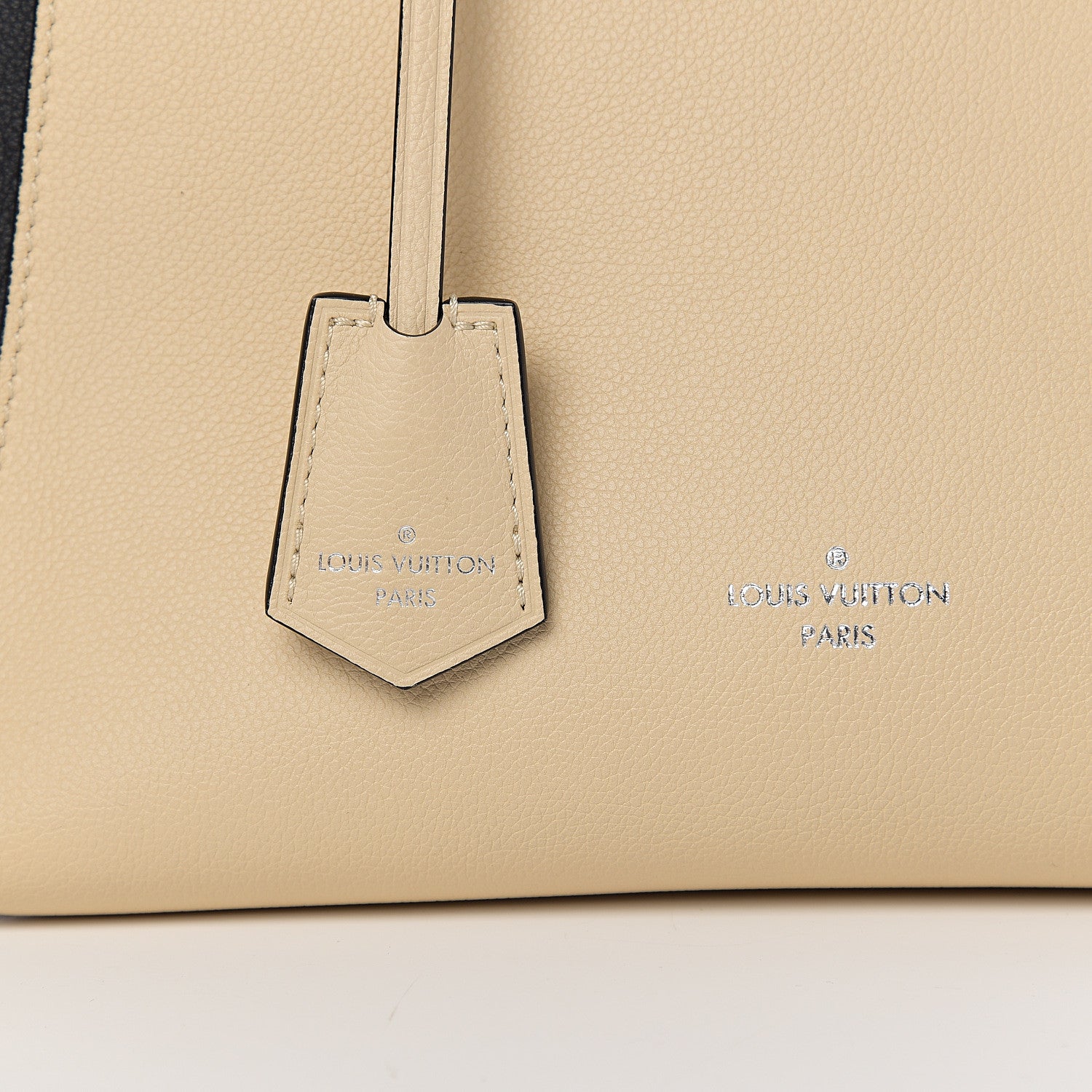 Louis Vuitton Calfskin Lockme Cabas Vanille Black 7 of 9