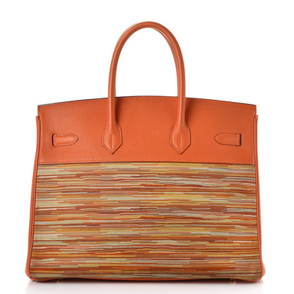 Hermes Togo Vibrato Birkin 35 Orange 4 of 37