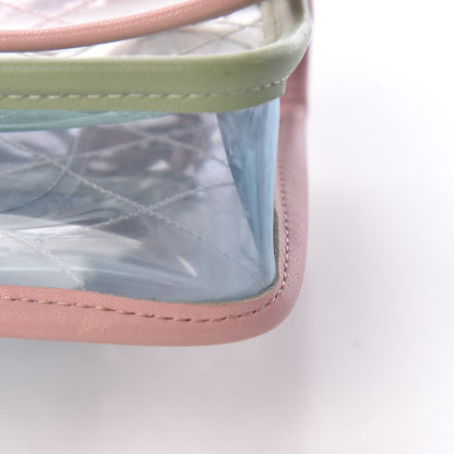 Chanel Lambskin PVC Quilted Mini Coco Splash Flap Blue Green 14 of 18