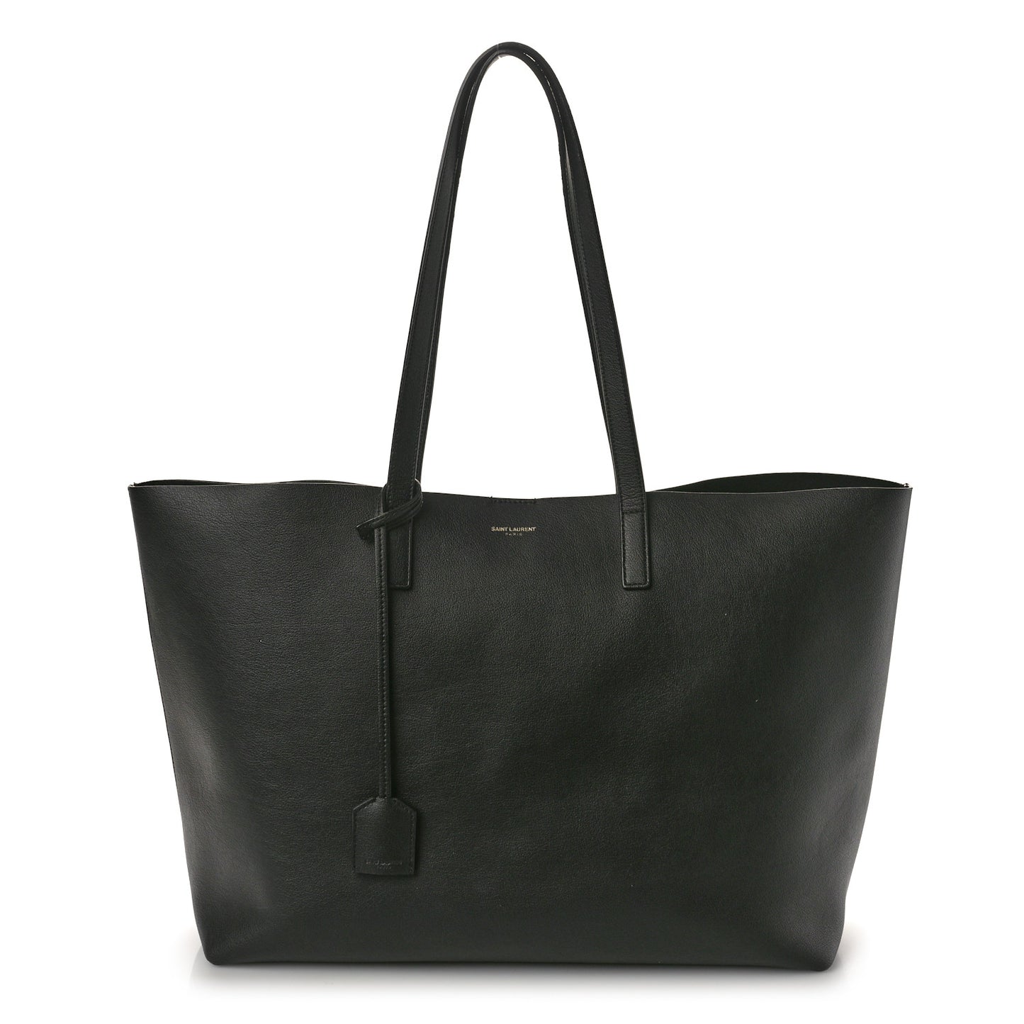 Calfskin Large Shopping Tote Black