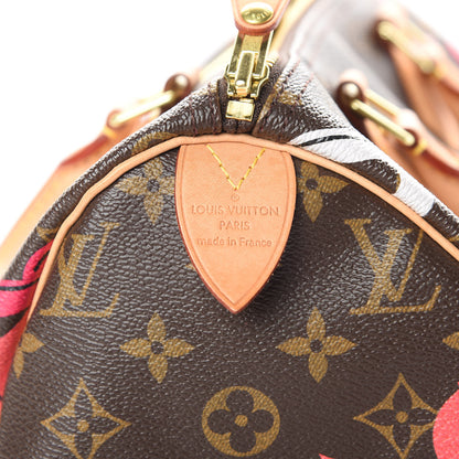 Louis Vuitton Monogram Bay Speedy 30 Rose Ballerine Poppy 6 of 16