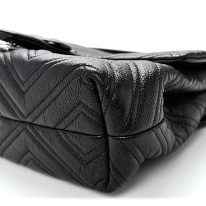 Gucci Soft Calfskin Matelasse Medium GG Marmont Shoulder Bag Black 10 of 10