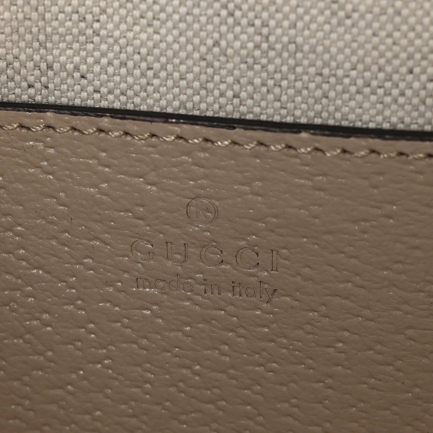Gucci GG Supreme Monogram Textured Dollar Calfskin Web Small Ophidia Tote Bag Beige Mystic White Oatmeal 6 of 9