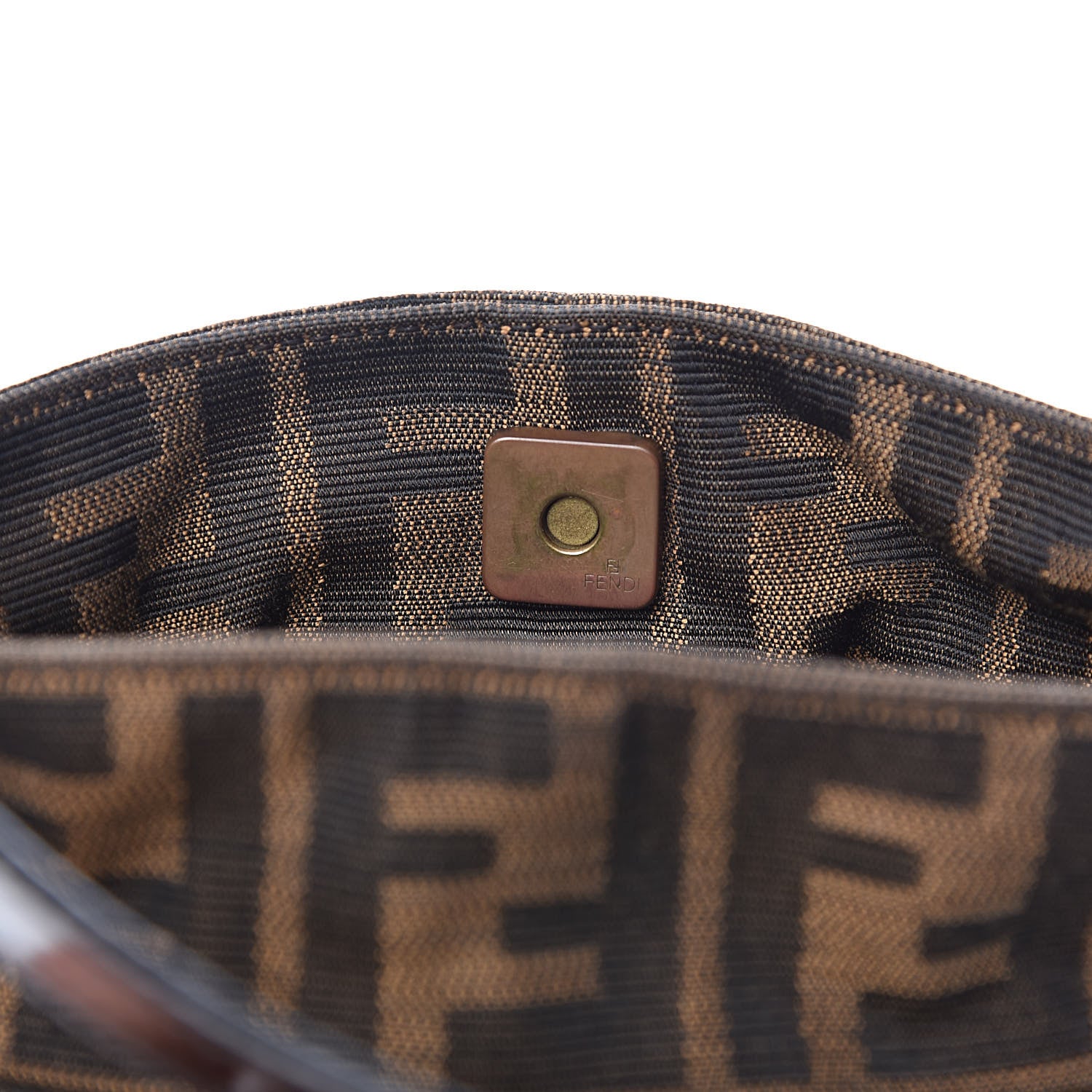 Fendi Zucca Patent Mini Chef Hobo Tobacco 11 of 11
