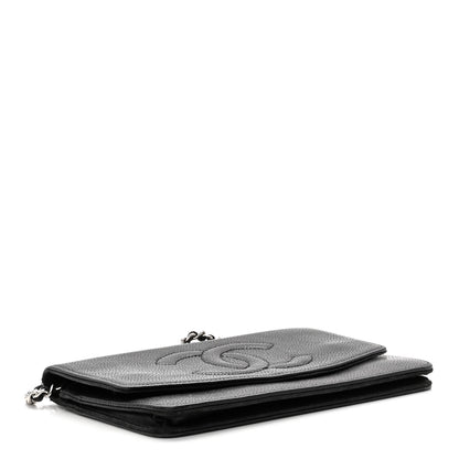Chanel Caviar Timeless CC Wallet On Chain WOC Black 4 of 11