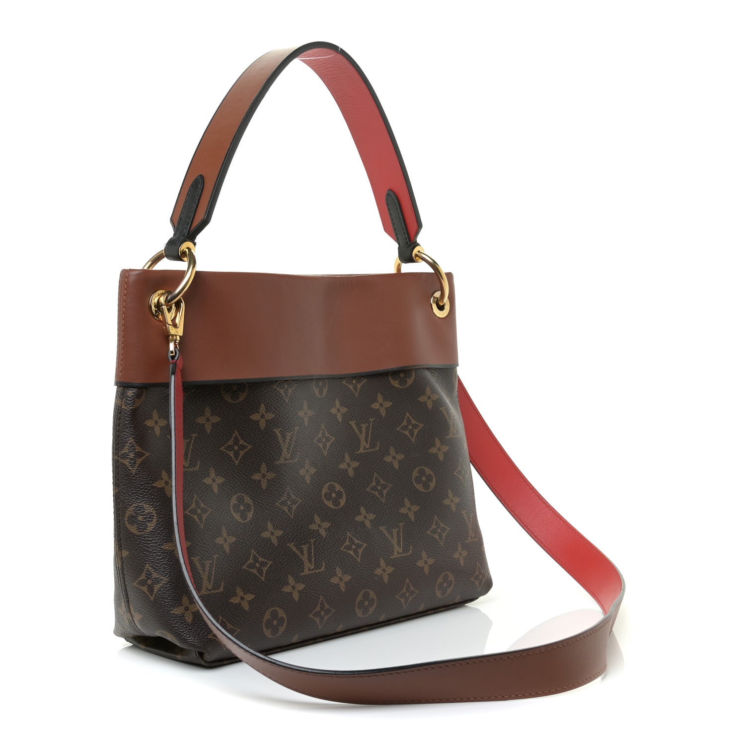 Louis Vuitton Monogram Tuileries Besace Caramel Rouge 3 of 12