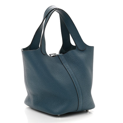 Hermes Taurillon Clemence Picotin Lock 18 PM Colvert 3 of 10