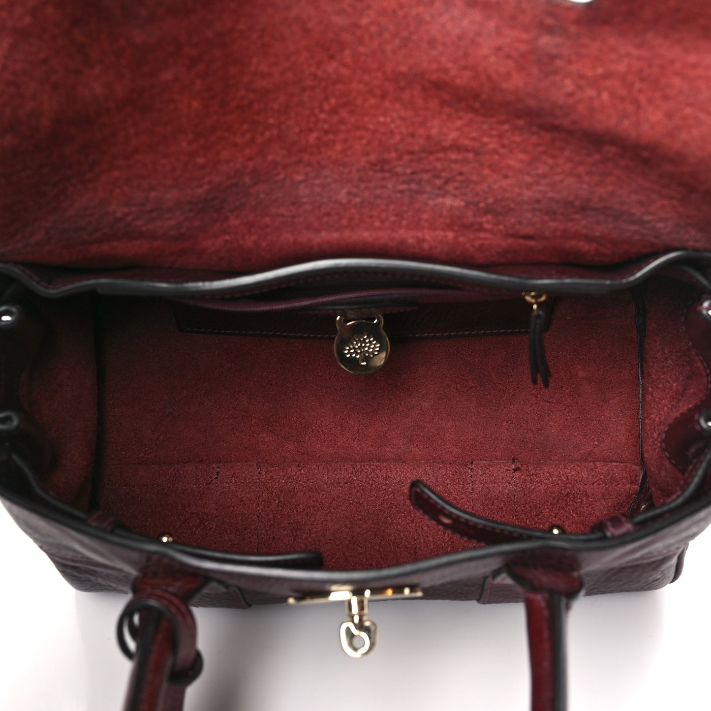 Soft Grain Calfskin Small Bayswater Oxblood