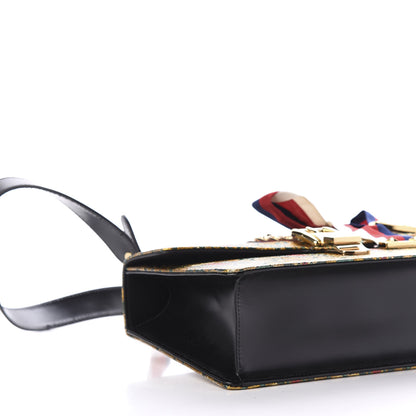 Gucci Iridescent Brocade Small Sylvie Shoulder Bag Gold 6 of 12