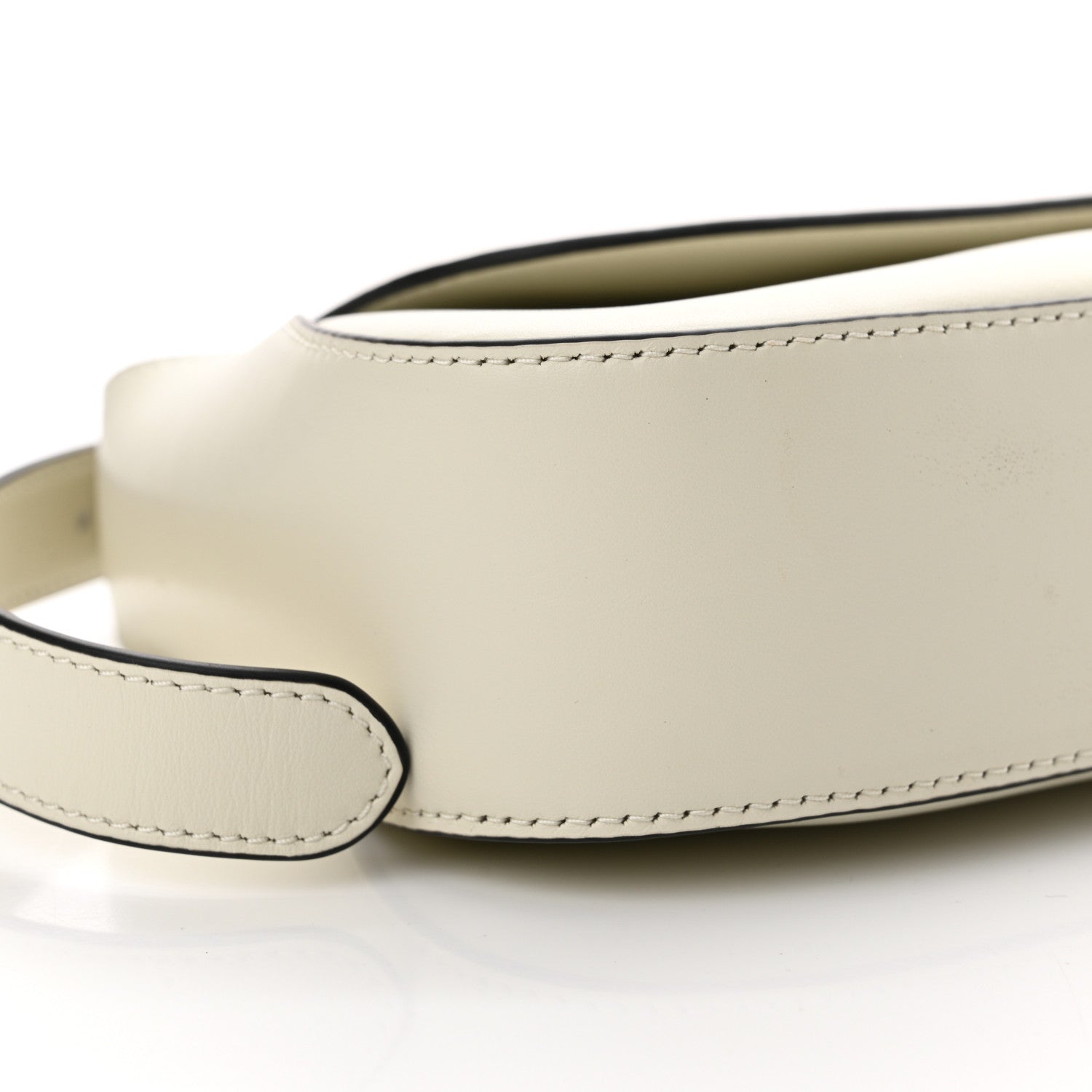 Prada Spazzolato Flap Shoulder Bag White 9 of 11