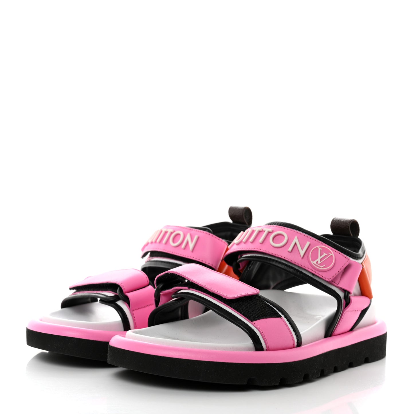 Calfskin Pool Pillow Flat Comfort Sandals 36 Rose Pop Pink