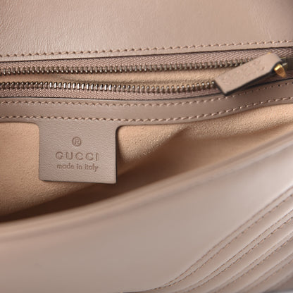 Gucci Calfskin Matelasse Small GG Marmont Shoulder Bag Porcelain Rose 8 of 10