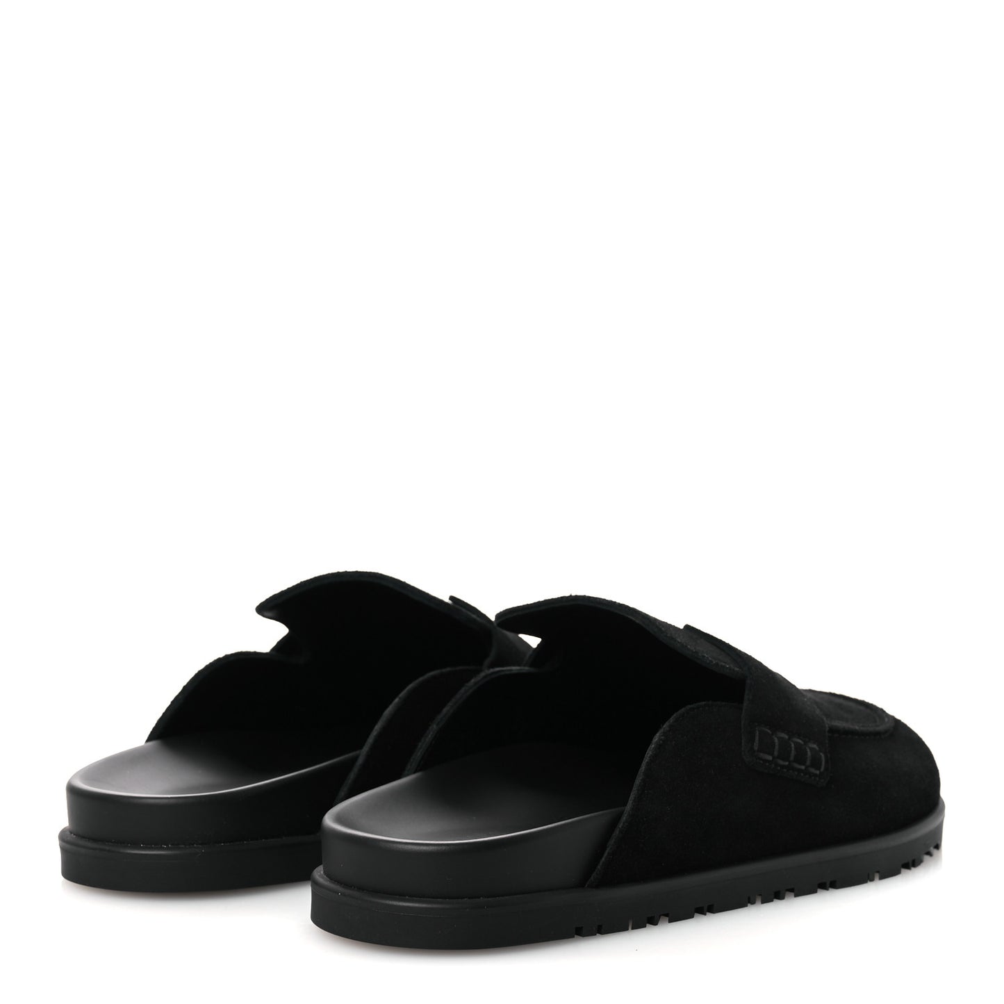 Suede Calfskin Go Mules 39 Black