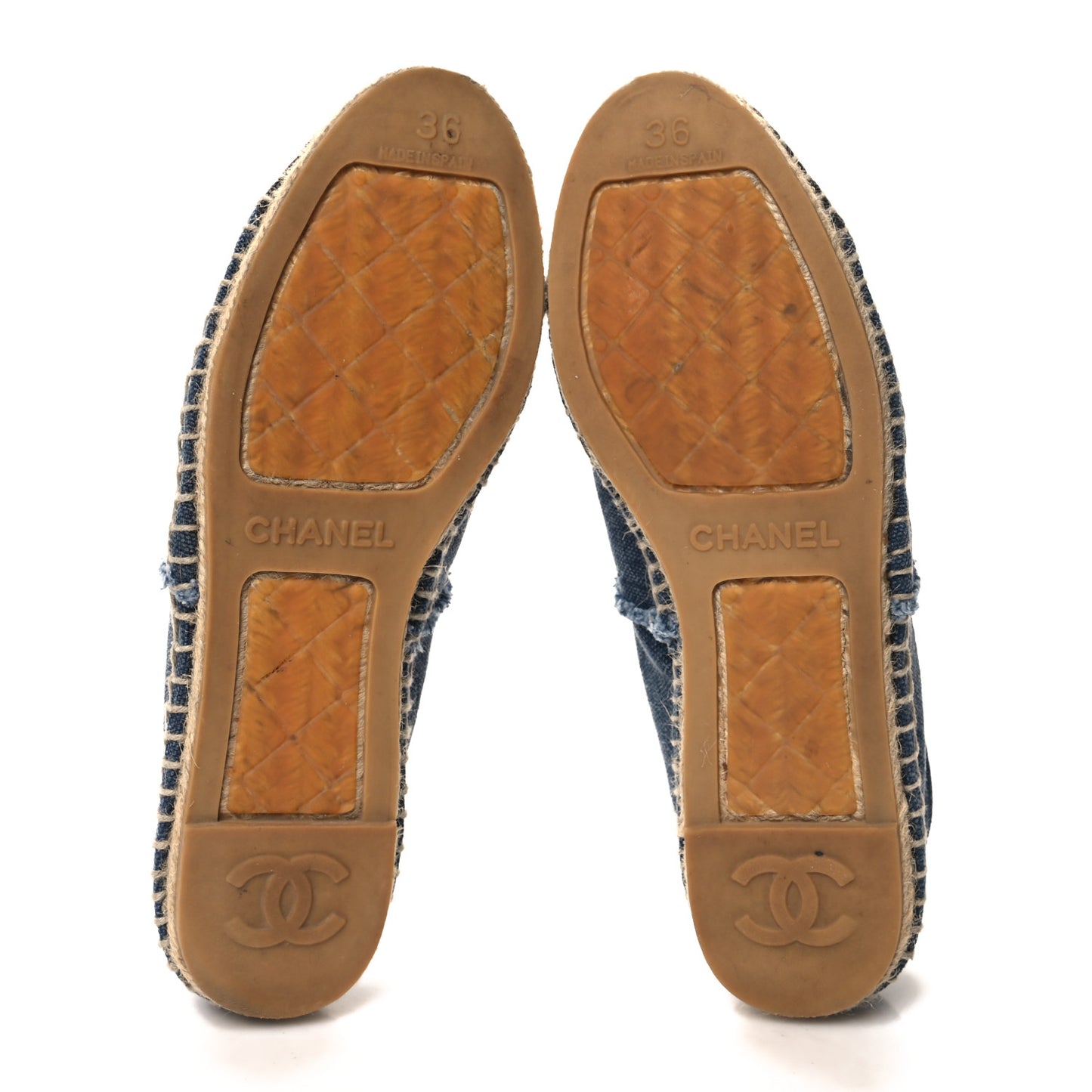 Canvas CC Espadrilles 36 Navy Black