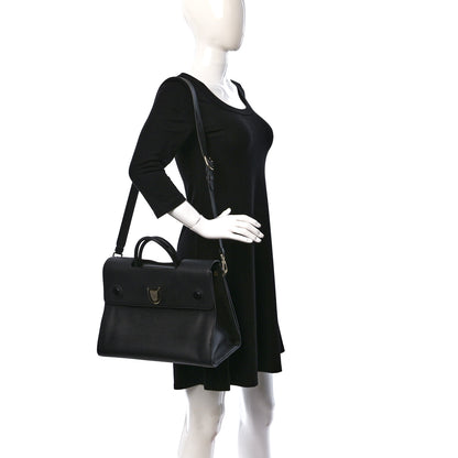 Christian Dior Grained Calfskin Large Diorever Flap Black 2 of 11