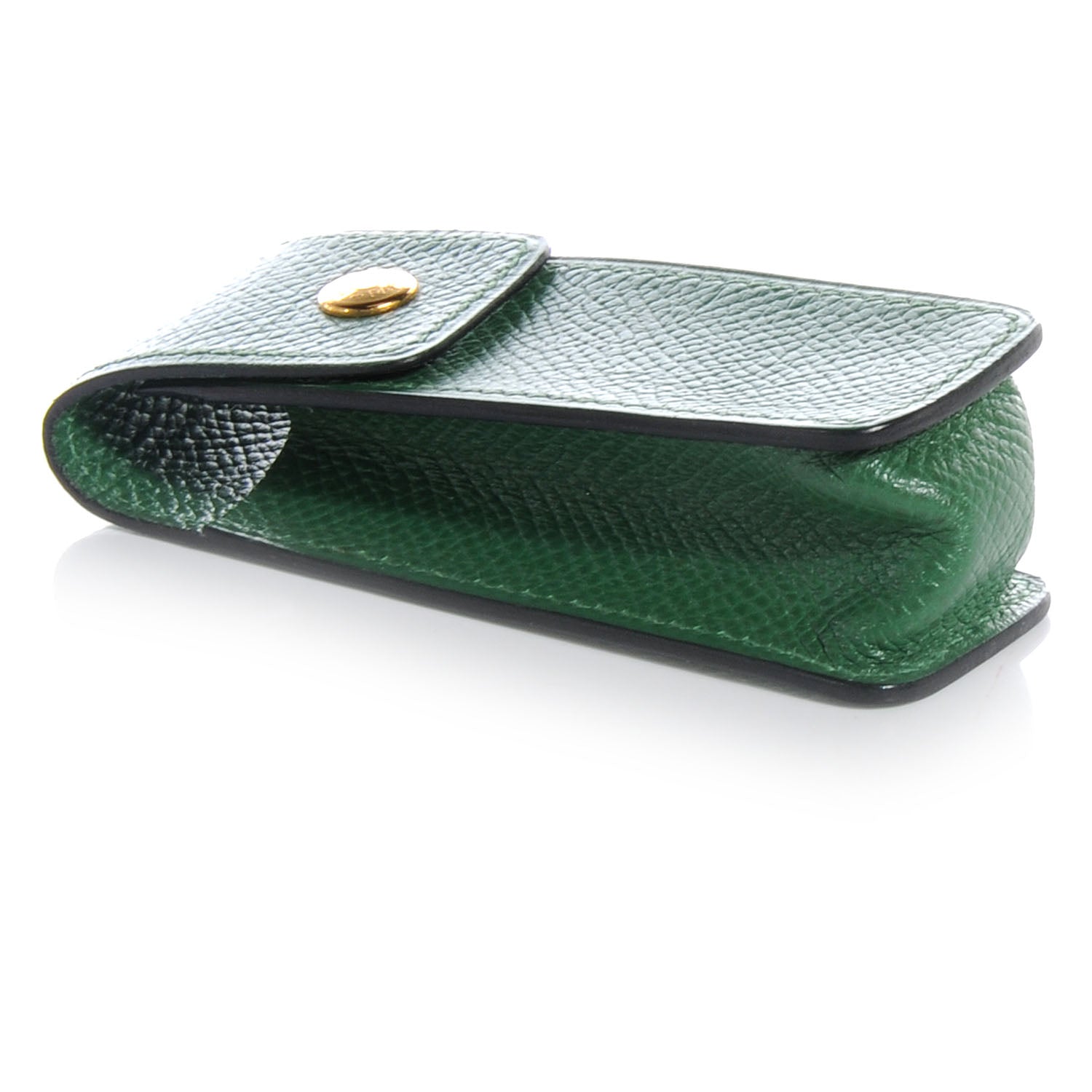 Hermes Courchevel Chewing Gum Lipstick Holder Vert Clair 4 of 7