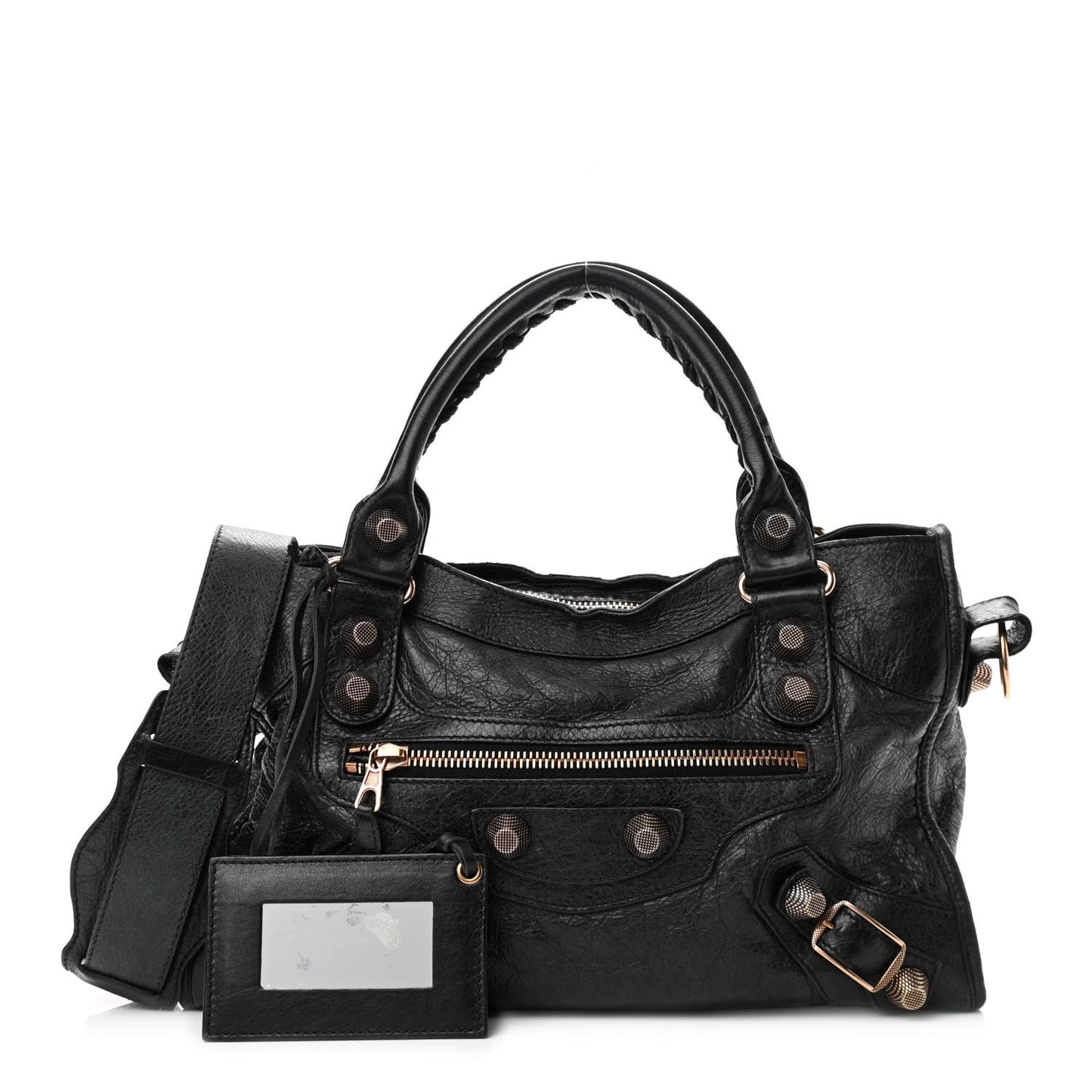 Agneau Giant 21 Rose Gold Hardware City Black
