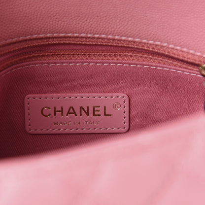Chanel Caviar Quilted Mini Coco Handle Flap Pink 7 of 10