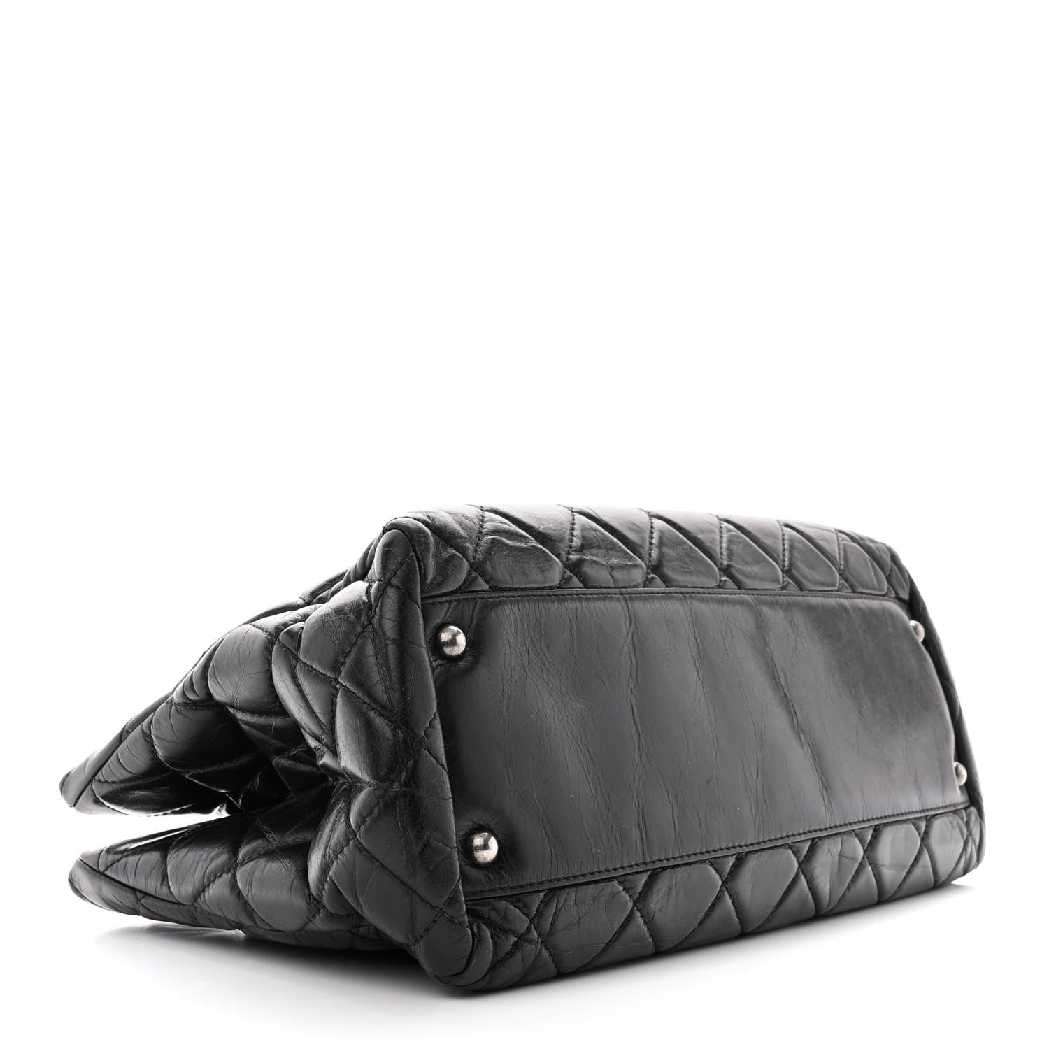 Chanel Calfskin Quilted Medium Coco Soft Tote Black 4 of 11