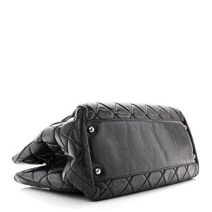 Chanel Calfskin Quilted Medium Coco Soft Tote Black 4 of 11