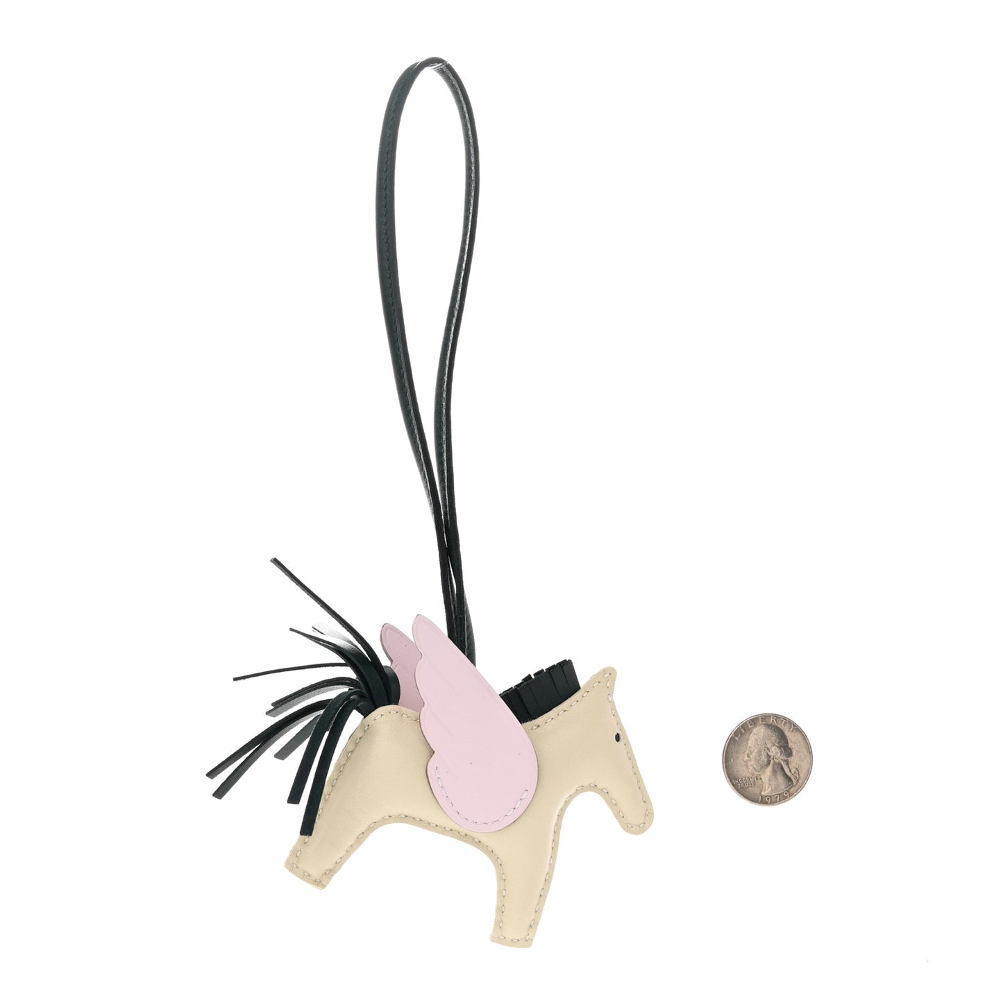 Milo Lambskin Grigri Rodeo Pegase Horse Bag Charm PM Nata Mauve Sylvestre Vert Cypress