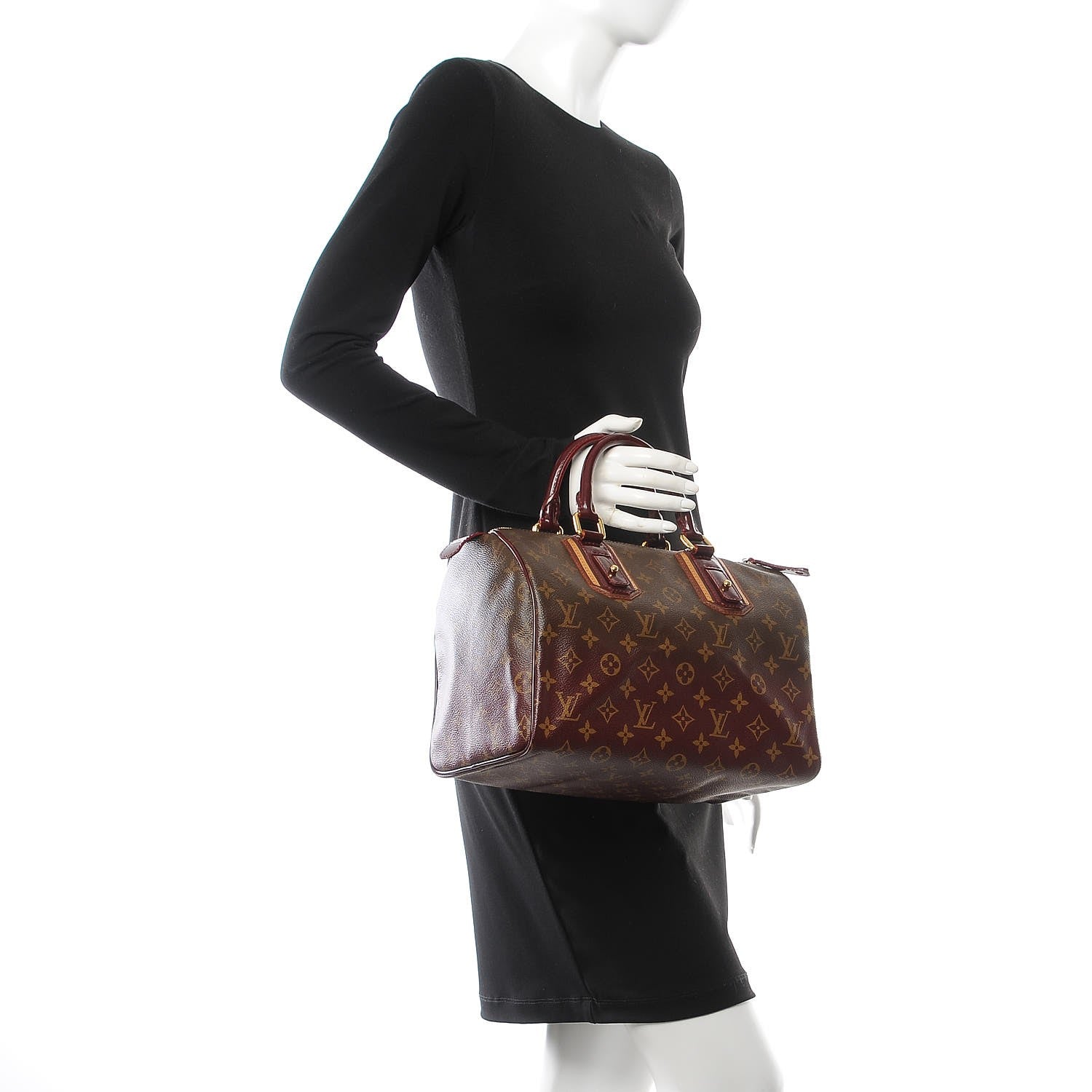 Louis Vuitton Monogram Mirage Speedy 30 Bordeaux 2 of 7