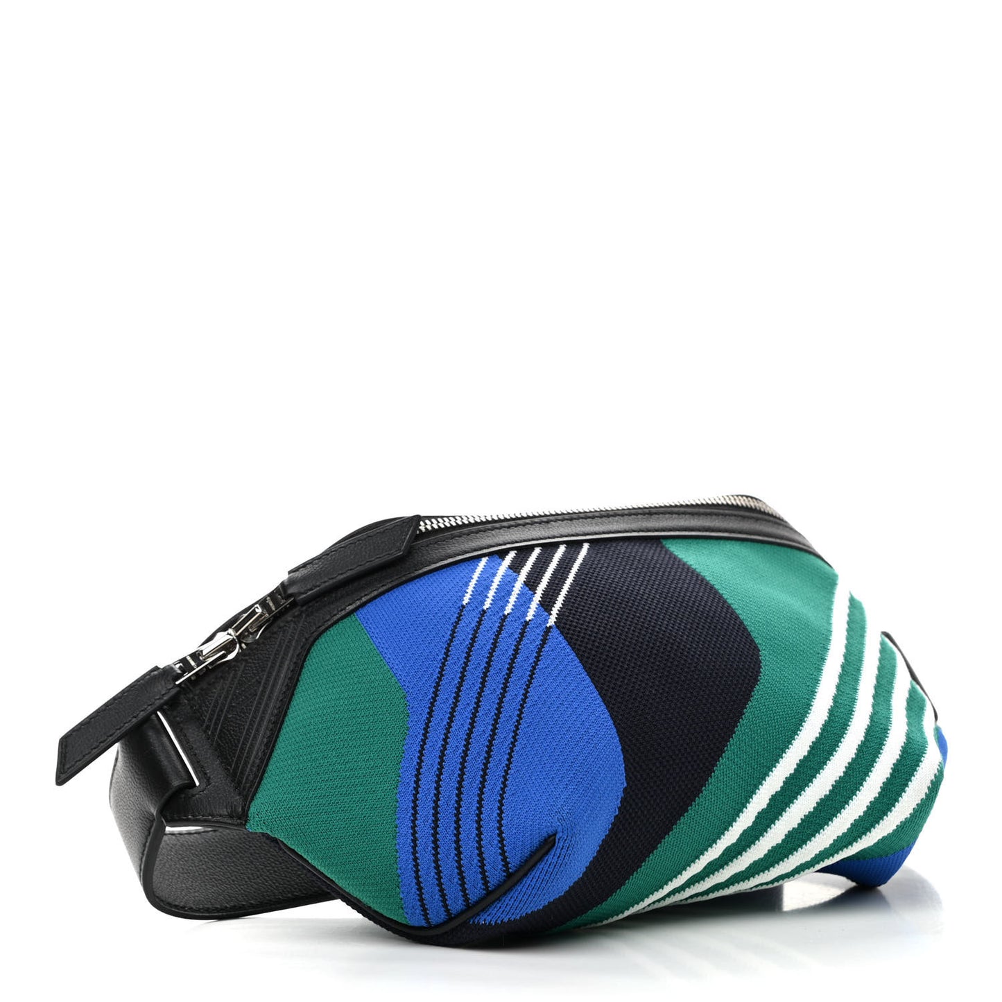 Dynamo Technical Canvas Allegretto Calfskin Cityslide Belt Bag PM Bleu Zellige Vert Vertigo Black