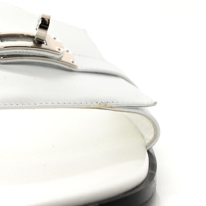 Hermes Calfskin Giulia Sandals 40.5 White 8 of 8