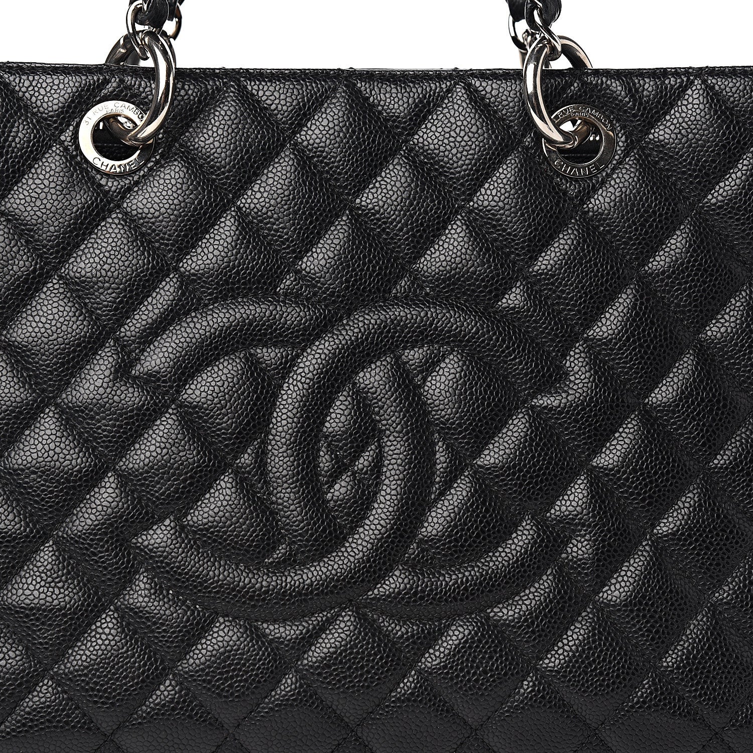 Chanel Caviar Quilted Grand Shopping Tote GST Black 8 of 8