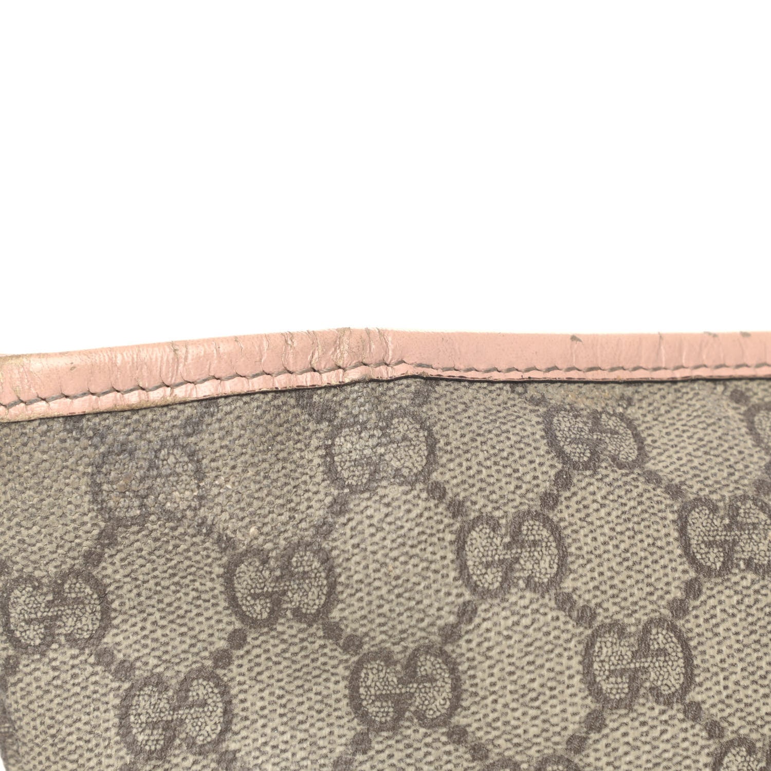 Gucci GG Supreme Monogram Medium Zippered Shopping Tote Pink 7 of 9