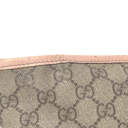 Gucci GG Supreme Monogram Medium Zippered Shopping Tote Pink 7 of 9