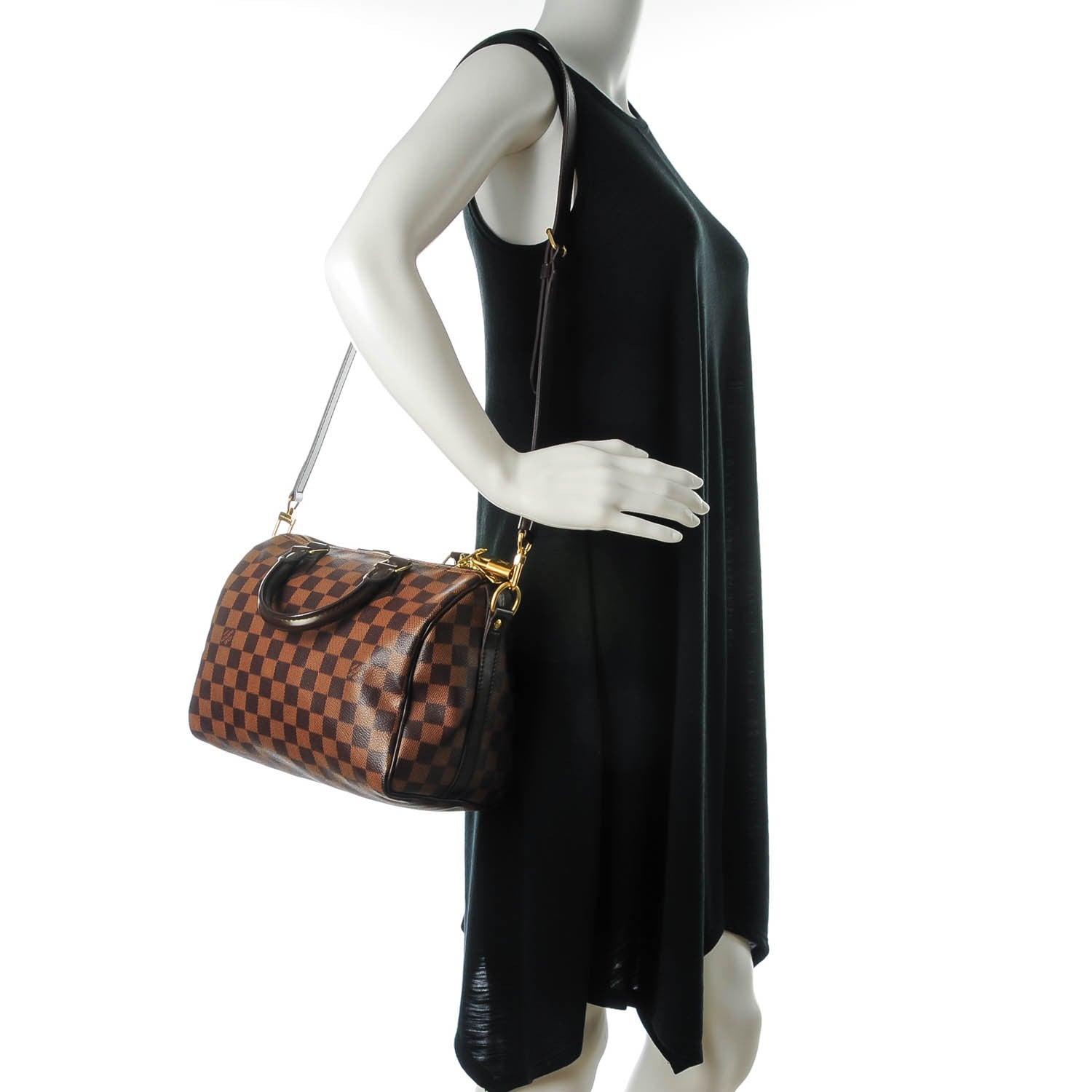 Louis Vuitton Damier Ebene Speedy Bandouliere 25 2 of 10