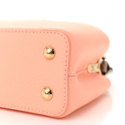 Louis Vuitton Taurillon Ayers Capucines Mini Coral 9 of 10