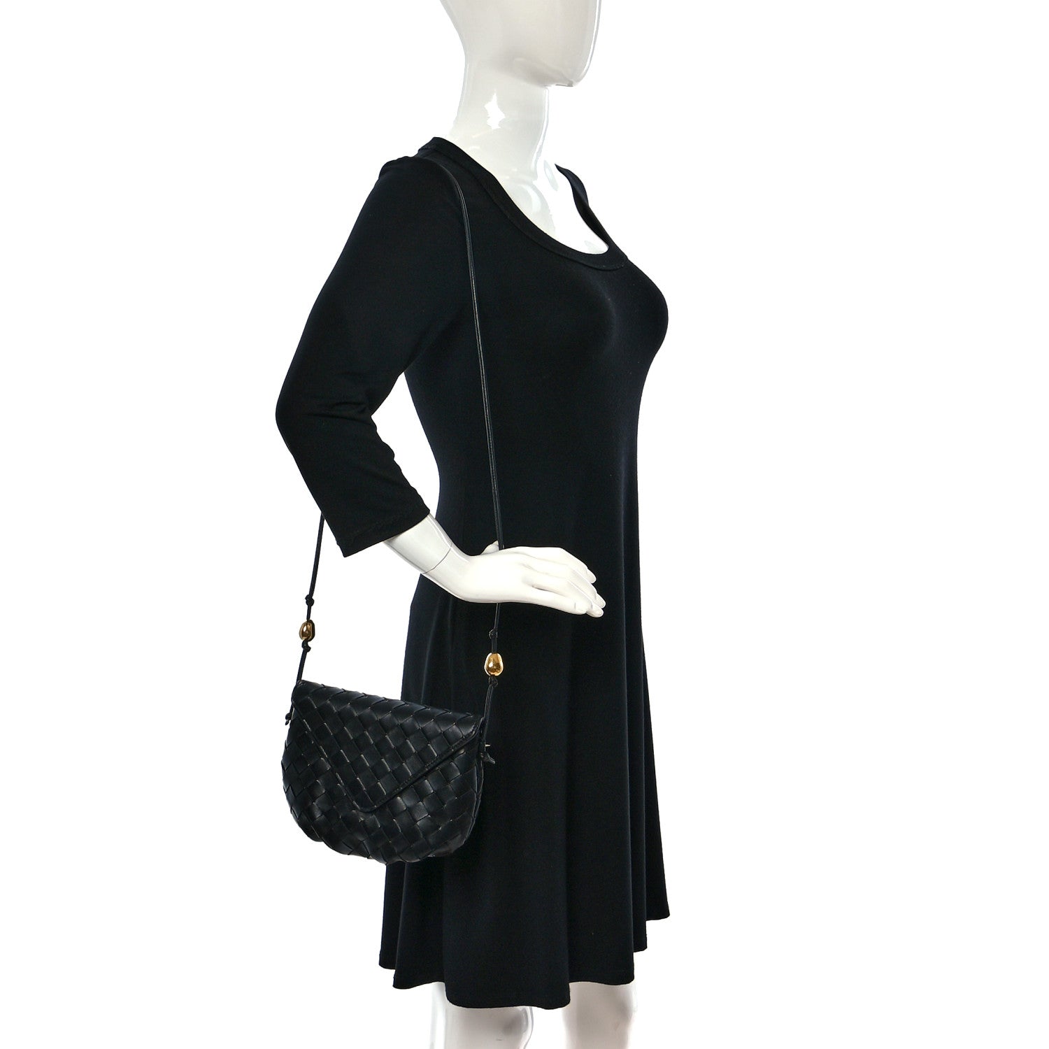 Bottega Veneta Nappa Intrecciato Mini Bulb Black 2 of 8