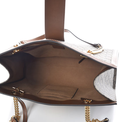 Gucci GG Supreme Monogram Medium Padlock Tote Beige Cuir 8 of 9