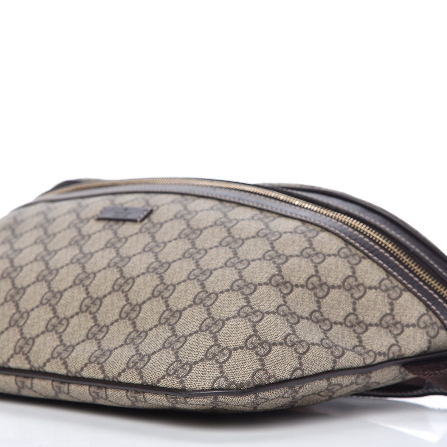 Gucci GG Supreme Monogram Belt Bag Dark Brown 7 of 10