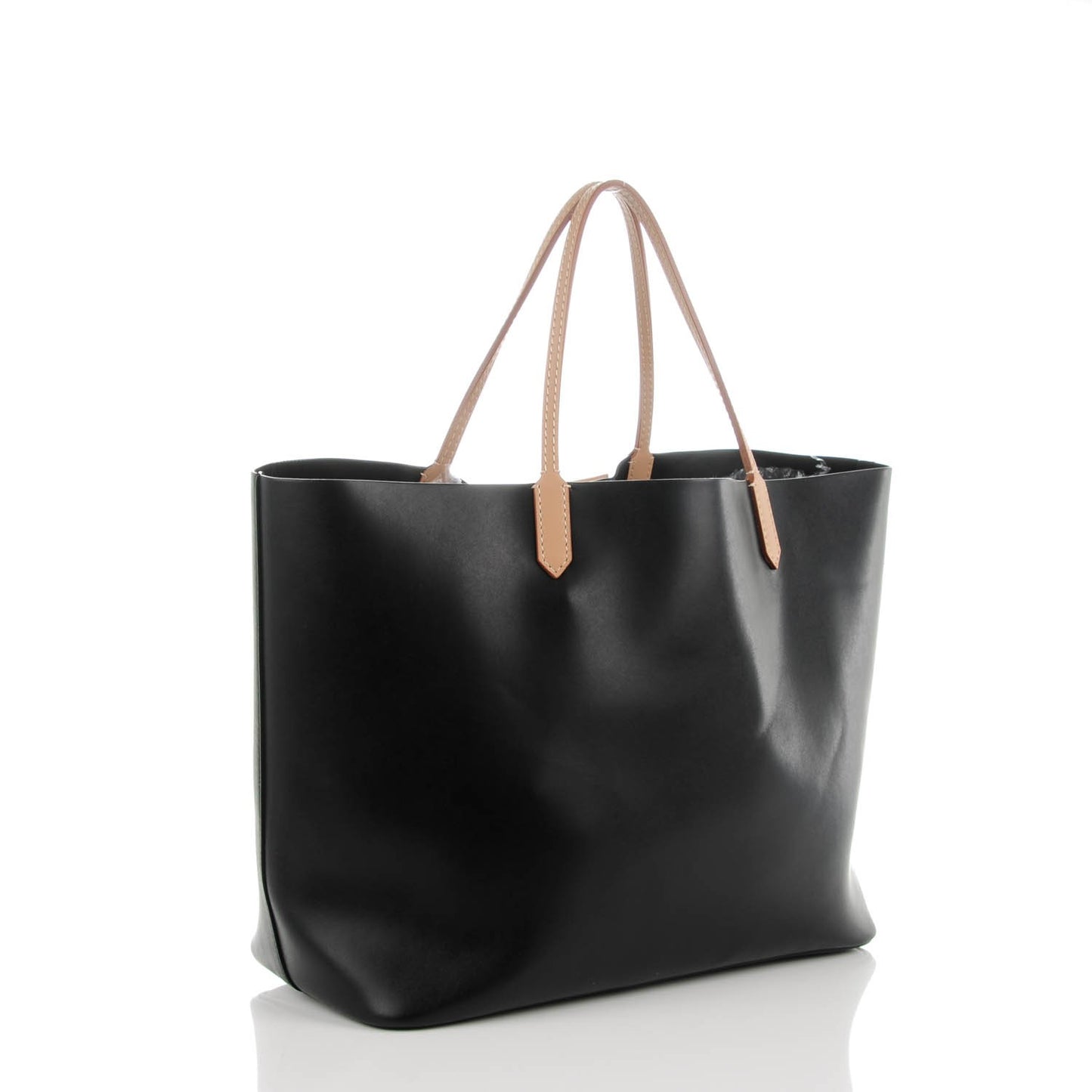 Calfskin Large Antigona Tote Black Beige