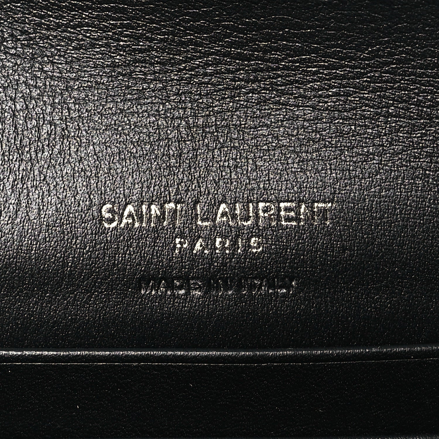 Saint Laurent Nylon Matelasse Chevron Small Monogram Envelope Wallet Black 6 of 8
